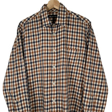 Load image into Gallery viewer, Aquascutum House Check Long Sleeved Shirt - Medium (M) PTP 21.25"