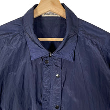Load image into Gallery viewer, Stone Island Navy Blue Nylon Metal Overshirt - Double Extra Large (XXL) PTP 23"