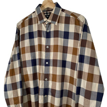 Load image into Gallery viewer, Aquascutum Block Check Long Sleeved Shirt - Medium (M) PTP 20.75"