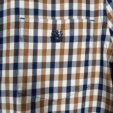 Load image into Gallery viewer, Aquascutum House Check Long Sleeved Shirt - Large (L) PTP 21"