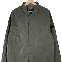 Load image into Gallery viewer, Paul and Shark Green Econyl Nylon Metal Overshirt - Extra Large (XL) PTP 23"
