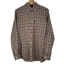 Load image into Gallery viewer, Aquascutum House Check Long Sleeved Shirt - Medium (M) PTP 20.5"