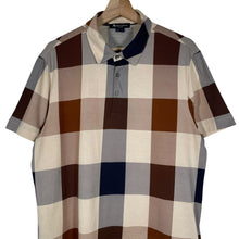 Load image into Gallery viewer, Aquascutum Block Check Short Sleeved Polo - Large (L) PTP 21"