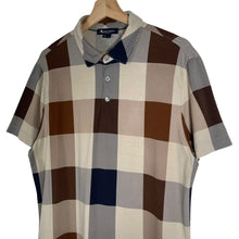 Load image into Gallery viewer, Aquascutum Block Check Short Sleeved Polo - Large (L) PTP 21.25"