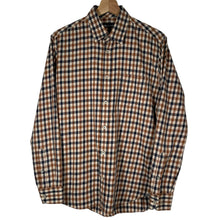 Load image into Gallery viewer, Aquascutum House Check Long Sleeved Shirt - Medium (M) PTP 21"