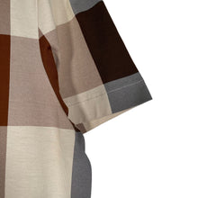 Load image into Gallery viewer, Aquascutum Block Check Short Sleeved Polo - Large (L) PTP 21"