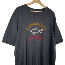 Load image into Gallery viewer, Paul and Shark Grey Short Sleeved Logo T-Shirt - Double Extra Large (XXL) PTP 24"