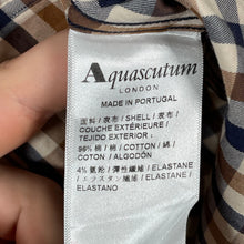 Load image into Gallery viewer, Aquascutum House Check Long Sleeved Shirt - Medium (M) PTP 20.5"