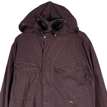 Load image into Gallery viewer, C.P Company Purple Goggle Hooded Overshirt - Triple Extra Large (XXXL) PTP 24.25"