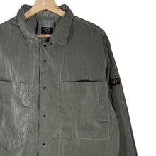 Load image into Gallery viewer, Paul and Shark Green Econyl Nylon Metal Overshirt - Extra Large (XL) PTP 23"