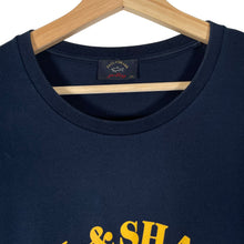 Load image into Gallery viewer, Paul and Shark Navy Short Sleeved Logo T-Shirt - Triple Extra Large (XXXL) PTP 25"