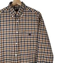 Load image into Gallery viewer, Aquascutum House Check Long Sleeved Shirt - Medium (M) PTP 20.5"
