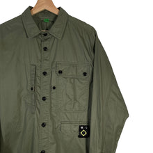 Load image into Gallery viewer, Ma.Strum Green Button Up Multi Pocket Overshirt - Medium (M) PTP 22"