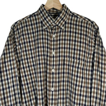 Load image into Gallery viewer, Aquascutum House Check Long Sleeved Shirt - Medium (M) PTP 22.25"