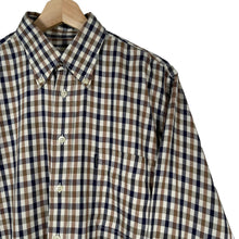 Load image into Gallery viewer, Aquascutum House Check Long Sleeved Shirt - Medium (M) PTP 23"
