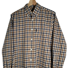 Load image into Gallery viewer, Aquascutum House Check Long Sleeved Shirt - Medium (M) PTP 20.25"