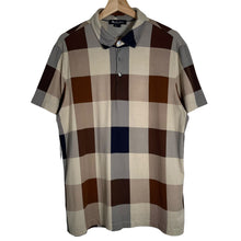 Load image into Gallery viewer, Aquascutum Block Check Short Sleeved Polo - Large (L) PTP 21.25"
