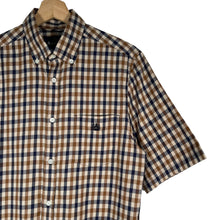 Load image into Gallery viewer, Aquascutum House Check Short Sleeved Shirt - Small (S) PTP 19.5"