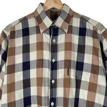 Load image into Gallery viewer, Aquascutum Block Check Short Sleeved Shirt - Medium (M) PTP 22.5"