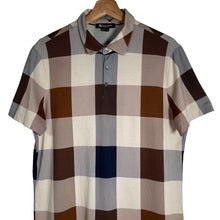 Load image into Gallery viewer, Aquascutum Block Check Short Sleeved Polo - Medium (M) PTP 21"