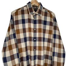 Load image into Gallery viewer, Aquascutum Block Check Long Sleeved Shirt - Medium (M) PTP 20.75"