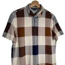 Load image into Gallery viewer, Aquascutum Block Check Short Sleeved Polo - Medium (M) PTP 21"