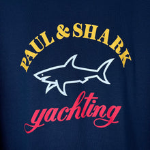 Load image into Gallery viewer, Paul and Shark Navy Short Sleeved Logo T-Shirt - Triple Extra Large (XXXL) PTP 25"