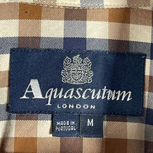 Load image into Gallery viewer, Aquascutum House Check Long Sleeved Shirt - Medium (M) PTP 20.25"