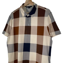 Load image into Gallery viewer, Aquascutum Block Check Short Sleeved Polo - Large (L) PTP 21"