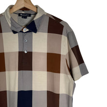 Load image into Gallery viewer, Aquascutum Block Check Short Sleeved Polo - Large (L) PTP 21.25"
