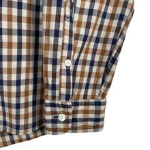 Load image into Gallery viewer, Aquascutum House Check Long Sleeved Shirt - Large (L) PTP 20.5"