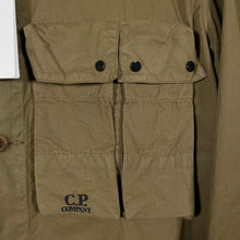Load image into Gallery viewer, C.P Company Khaki Gabardine Button Up Overshirt - Extra Large (XL) PTP 23"