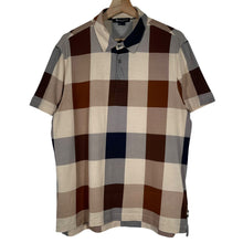 Load image into Gallery viewer, Aquascutum Block Check Short Sleeved Polo - Large (L) PTP 21"