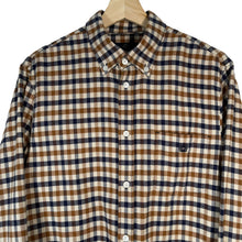 Load image into Gallery viewer, Aquascutum House Check Flannel Long Sleeved Shirt - Medium (M) PTP 20.75"