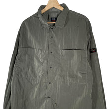 Load image into Gallery viewer, Paul and Shark Green Econyl Nylon Metal Overshirt - Extra Large (XL) PTP 23"