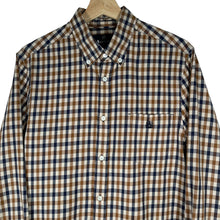 Load image into Gallery viewer, Aquascutum House Check Long Sleeved Shirt - Large (L) PTP 21"