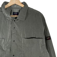 Load image into Gallery viewer, Paul and Shark Green Econyl Nylon Metal Overshirt - Extra Large (XL) PTP 23"