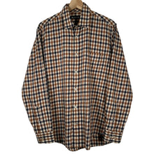 Load image into Gallery viewer, Aquascutum House Check Long Sleeved Shirt - Medium (M) PTP 21.25"