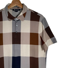 Load image into Gallery viewer, Aquascutum Block Check Short Sleeved Polo - Medium (M) PTP 21"
