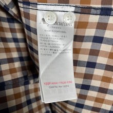 Load image into Gallery viewer, Aquascutum House Check Long Sleeved Shirt - Large (L) PTP 21"