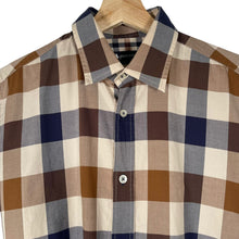 Load image into Gallery viewer, Aquascutum Block Check Long Sleeved Shirt - Medium (M) PTP 20.75"