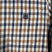 Load image into Gallery viewer, Aquascutum House Check Long Sleeved Shirt - Large (L) PTP 20.5"