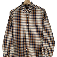 Load image into Gallery viewer, Aquascutum House Check Long Sleeved Shirt - Medium (M) PTP 20.5"
