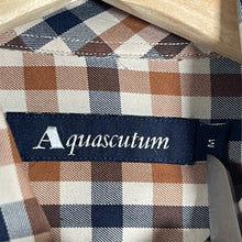 Load image into Gallery viewer, Aquascutum House Check Long Sleeved Shirt - Medium (M) PTP 21"
