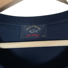 Load image into Gallery viewer, Paul and Shark Navy Short Sleeved Logo T-Shirt - Triple Extra Large (XXXL) PTP 25"