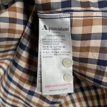 Load image into Gallery viewer, Aquascutum House Check Short Sleeved Shirt - Small (S) PTP 19.5"