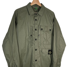 Load image into Gallery viewer, Ma.Strum Green Button Up Multi Pocket Overshirt - Medium (M) PTP 22"