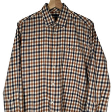 Load image into Gallery viewer, Aquascutum House Check Long Sleeved Shirt - Medium (M) PTP 21"