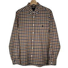 Load image into Gallery viewer, Aquascutum House Check Long Sleeved Shirt - Large (L) PTP 21"