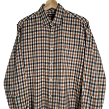 Load image into Gallery viewer, Aquascutum House Check Long Sleeved Shirt - Medium (M) PTP 21"